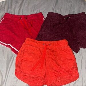 Athletic Works Women's Drawstring Athletic Shorts - Red, Burgundy, Orange